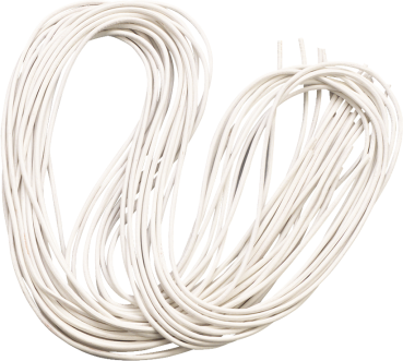 Lederriemen 2 mm 1 Meter 2 Stück weiß