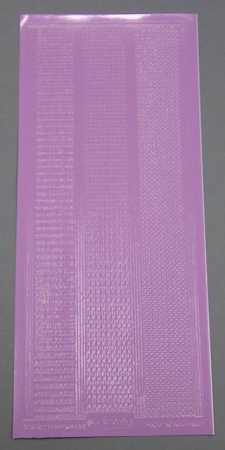 Stickerbogen 10 x 23 cm Rand  Zacken rosa