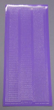 Stickerbogen 10 x 23 cm Rand Zacken violett
