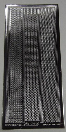 Stickerbogen 10 x 23 cm Rand Zacken schwarz