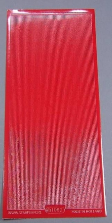 Stickerbogen 10 x 23 cm Schmale Streifen rot