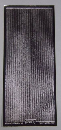Stickerbogen 10 x 23 cm Schmale Streifen schwarz