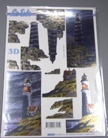Le Suh Metallik Stanzbogen Leuchtturm
