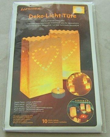 Efco Lichttüte Liebe weiss 26 x 15 x 9 cm