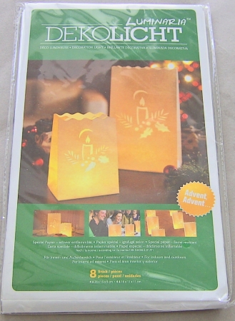 Efco Lichttüte Adventsgesteck weiss Mix 26 x 15 x 9 cm + 16 x 11 x 11 cm