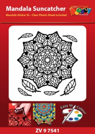 Mandala Stickerbogen XL Suncatcher 01