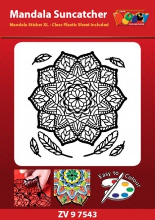 Mandala Stickerbogen XL Suncatcher 03
