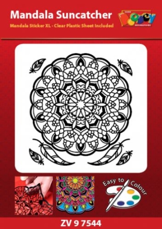 Mandala Stickerbogen XL Suncatcher 04