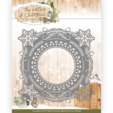 Precious Marieke The nature of Christmas Christmas Snowflake Frame