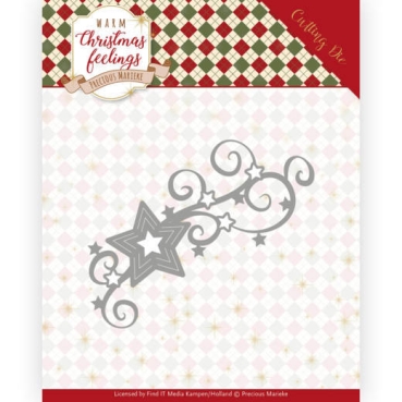 Precious Marieke Die / Schneideschablone Warm Christmas Feelings Christmas Swirls