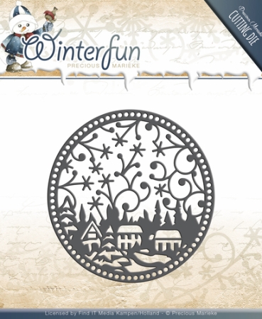 Precious Marieke Die / Stanzschablone Winterfun - Ornament