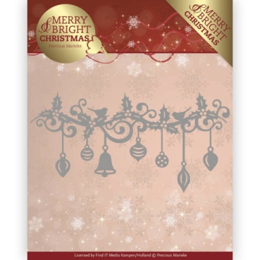 Precious Marieke Die / Stanzschablone Merry and Bright Christmas Christmas Garland