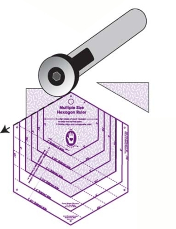 Marti Michell Hexagon Lineal für sechs Größen