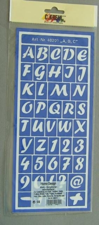Hobby Line Motivschablonen Buchstaben und Zahlen