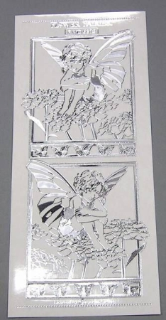 Match It Sticker Flower Fairies transparent Candytuft silber