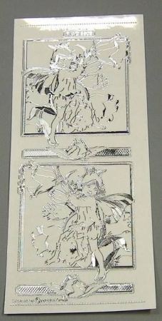 Match It Sticker Flower Fairies transparent Canterbury silber