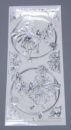Match It Sticker Flower Fairies transparent Chicory silber