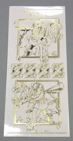 Match It Sticker Flower Fairies transparent Kirschblüte gol