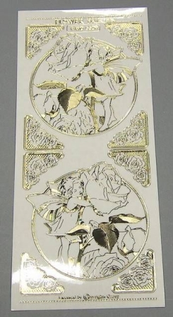 Match It Sticker Flower Fairies transparent Rose gold