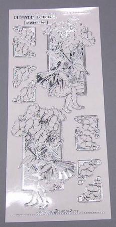 Match It Sticker Flower Fairies transparent Seringe silber
