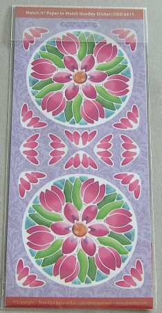 Preview: Match-It Sticker Tulpen mandala gold