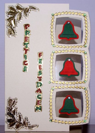 Preview: MD Sticker transparent Ecken Weihnachtsstern gold