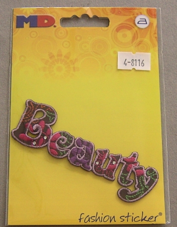MD Applikation Motiv "Beauty" 9,5 x 3 cm
