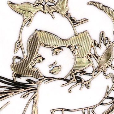 Preview: MD Sticker transparent Flower Fairies Canterburry silber