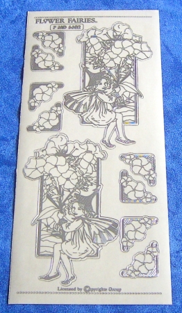 MD Sticker transparent Flower Fairies Phlox silber