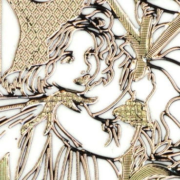 Preview: MD Sticker transparent Flower Fairies Phlox silber