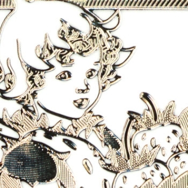 Preview: MD Sticker transparent Flower Fairies Strawberry silber