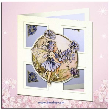 Preview: MD Sticker transparent Flower Fairies Chicory silber