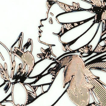 Preview: MD Sticker transparent Flower Fairies Chicory silber
