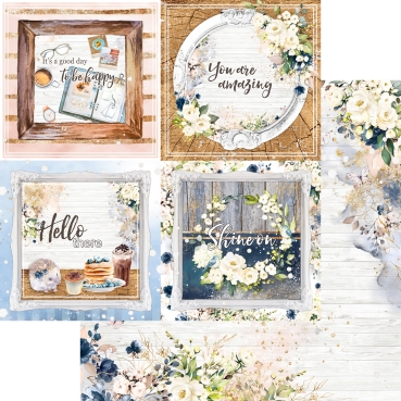 Preview: Memory Place Kawaii Papier Goods Kit Hello 6 x 6 Inch Paper Pack