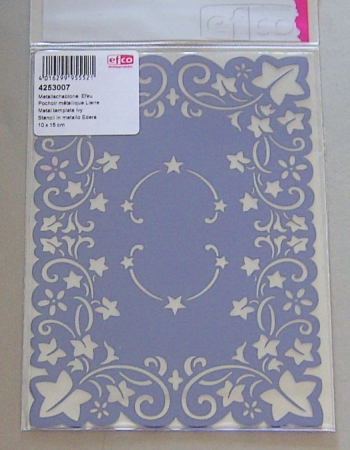 Metallschablone 10 cm x 15 cm Efeu