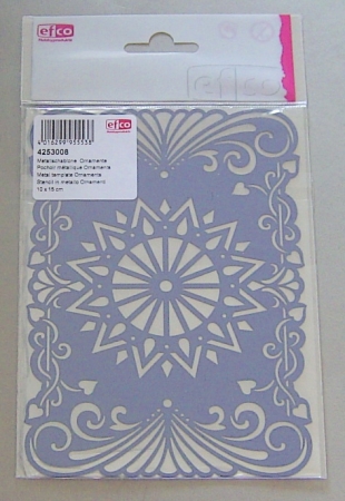 Metallschablone 10 cm x 15 cm Ornamente