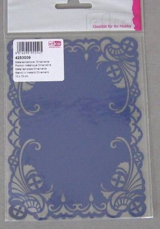 Metallschablone 10 cm x 15 cm Ornamente