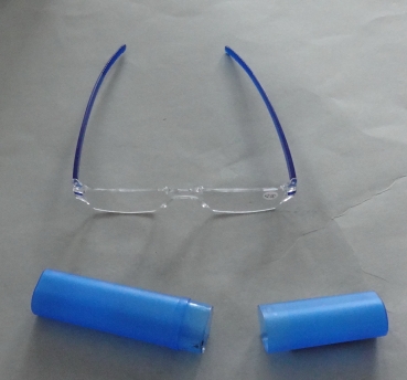 Preview: Augenstolz Fertiglesebrille Mini Blue 1,5 Dioptrien