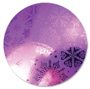 Mirri Christmas - Karton 270 gr Falling Snow Flakes Winter Purple