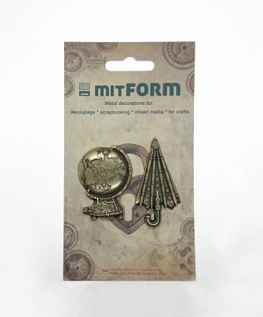 Mitform Flowers 2 Metal Embellishments