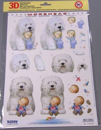 3D Stanzbogen Moreheads mit Hund