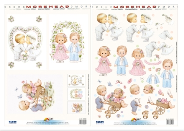 Reddy Cards 3D-Stanzbogen Moreheads Hochzeit