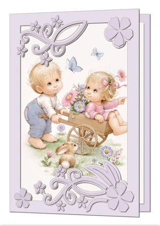 Preview: Reddy Cards 3D-Stanzbogen Moreheads Hochzeit