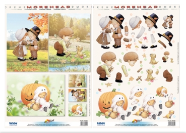 Reddy Cards 3D-Stanzbogen Moreheads Herbst