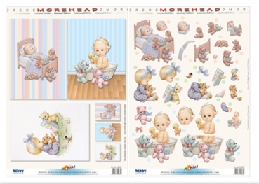 Reddy Cards 3D-Stanzbogen Moreheads Kinder