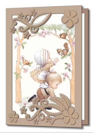 Preview: Reddy Cards 3D Stanzbogen Moreheads zu zweit