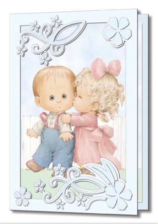 Preview: Reddy Cards 3D Stanzbogen Moreheads zu zweit