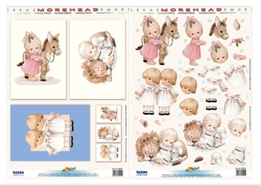 Reddy Cards 3D Stanzbogen Moreheads mit Tieren
