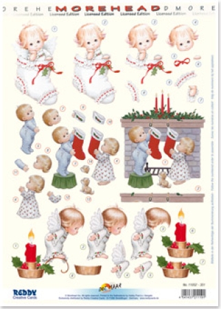3D Stanzbogen Moreheads Engelchen und Kinder