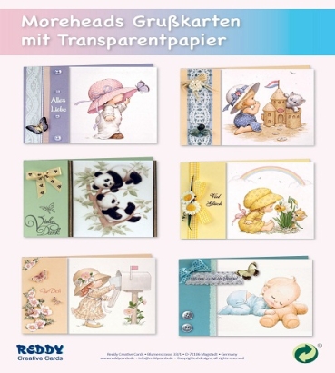 Reddy Cards Moreheads mit Transparentpapier